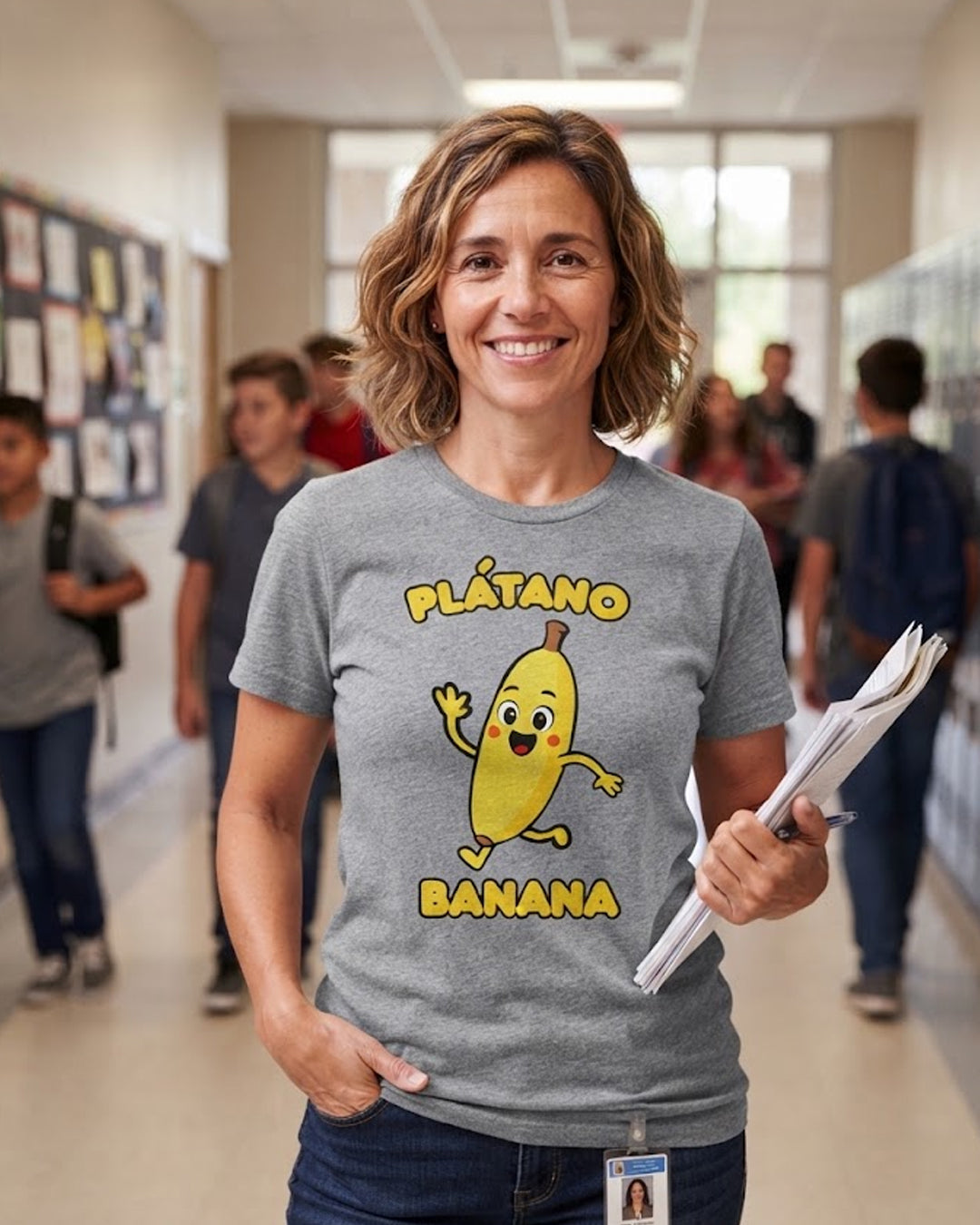 Platano (Spanish) Banana - Adult unisex soft t-shirt