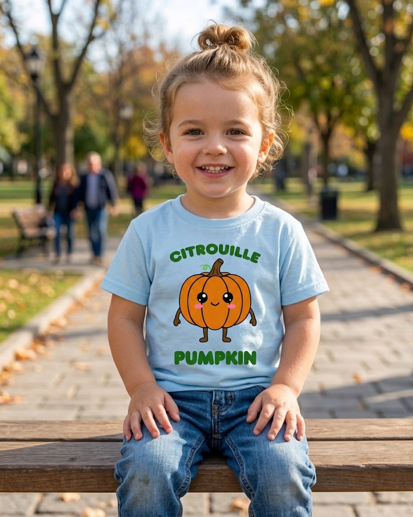 Citrouille (French) Pumpkin - Toddler soft t-shirt