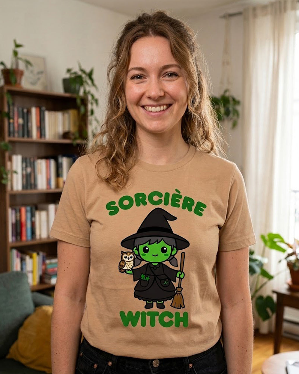 Sorciere (French) Witch - Adult unisex soft t-shirt
