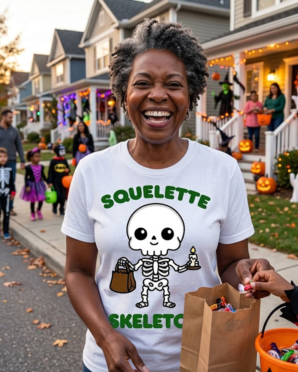Squelette (French) Skeleton - Adult unisex soft t-shirt