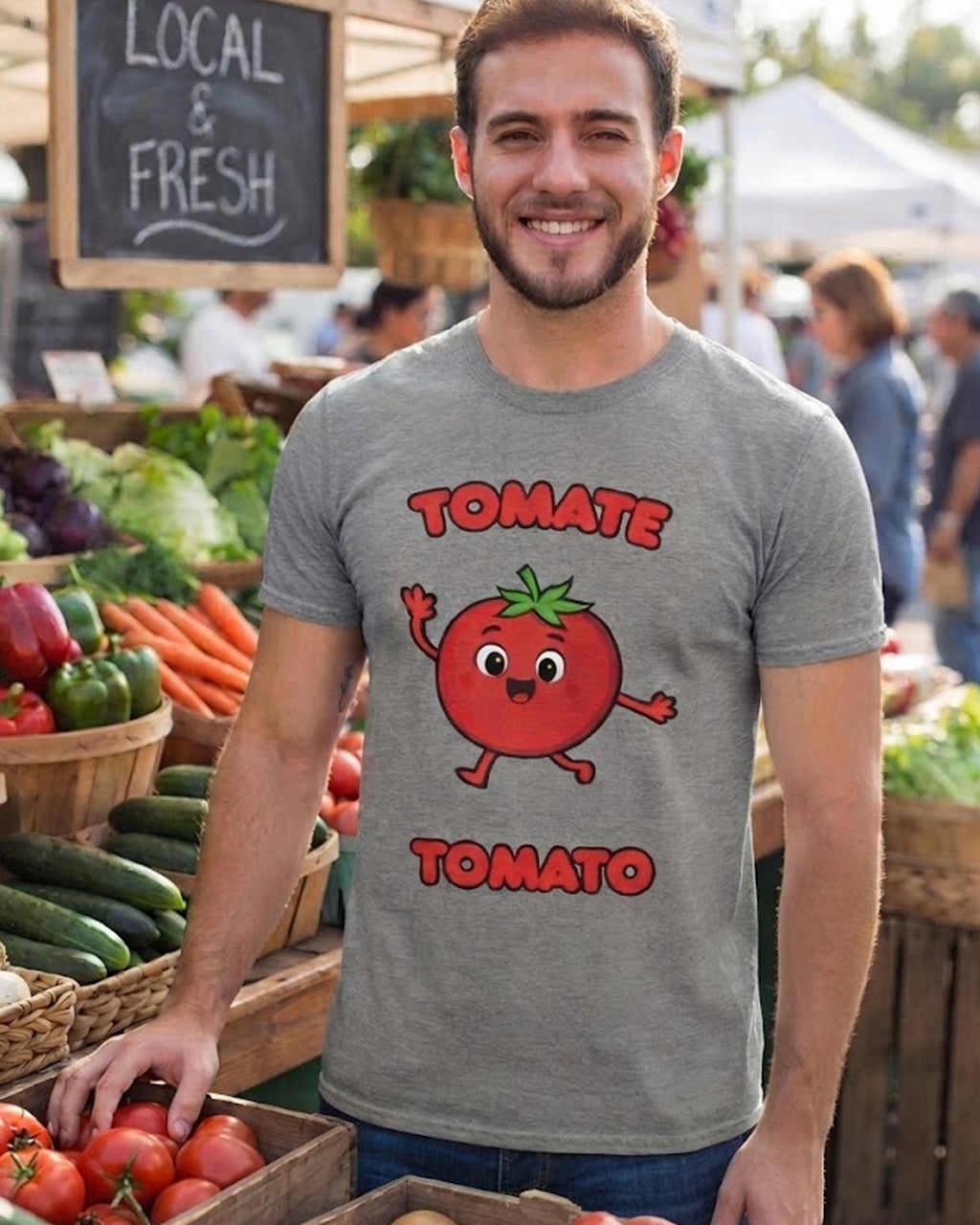 Tomate (French) Tomato - Adult unisex soft t-shirt