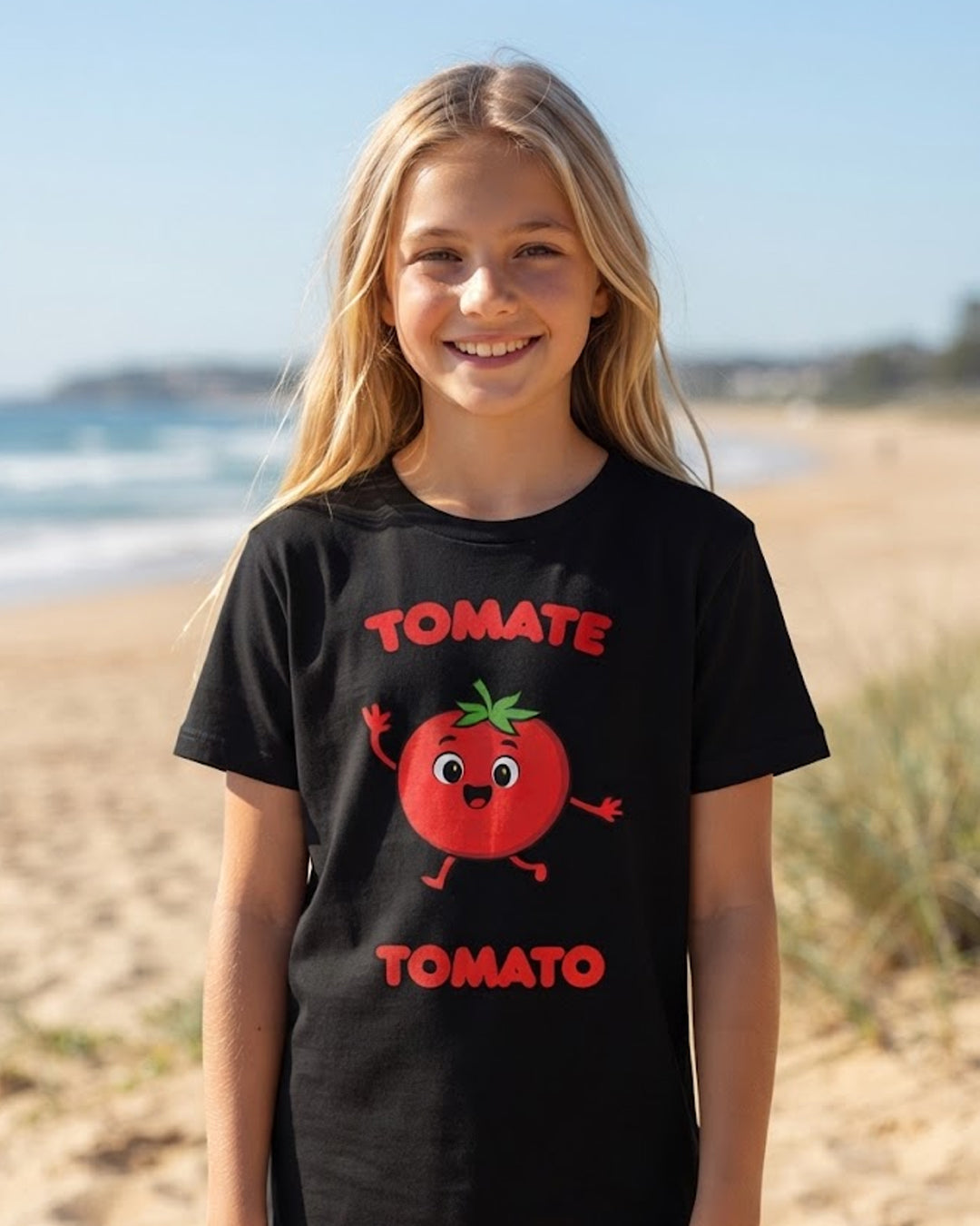 Tomate (French) Tomato - Youth unisex soft t-shirt